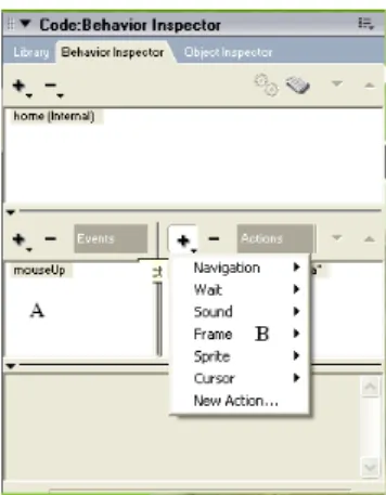 Gambar 4.6 Action Pada Behavior 