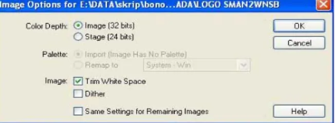 Gambar 4.2  Image Option  2.  Cara kedua 