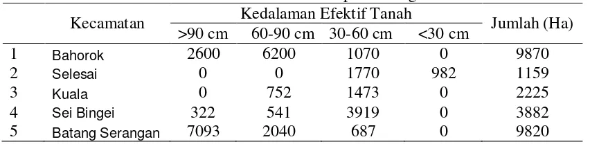 Tabel 6. Jenis Tanah, Sub Ordo Tanah dan Kfaktor Kedalaman (fd) 