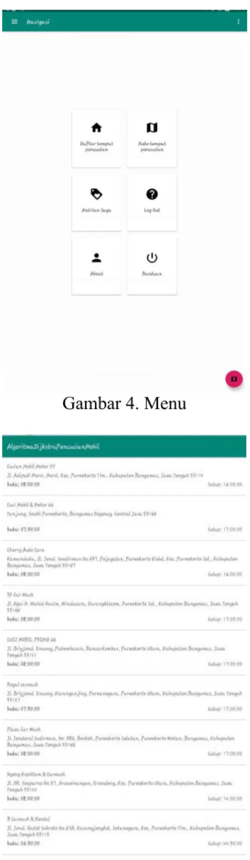 Gambar 4. Menu