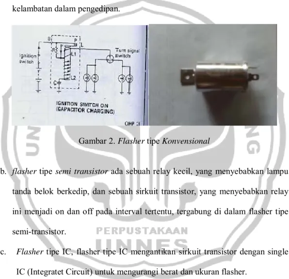 Gambar 2. Flasher tipe Konvensional    