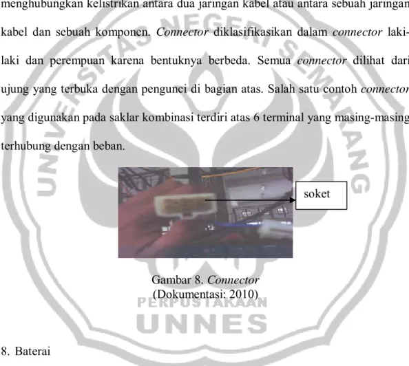 Gambar 8. Connector  (Dokumentasi: 2010) 