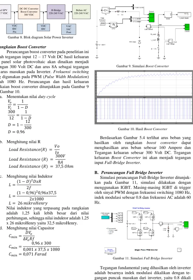 Gambar 9. Simulasi Boost Converter 