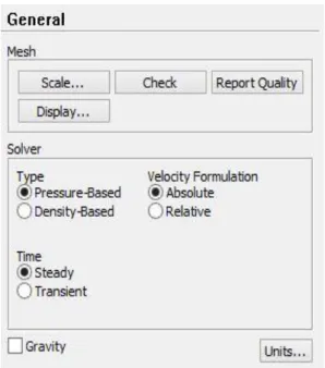 Gambar 3.8. User Interface General menu  b.  Models 