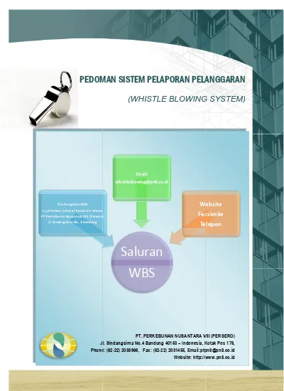 Saluran WBS PEDOMAN SISTEM PELAPORAN PELANGGARAN (WHISTLE BLOWING ...