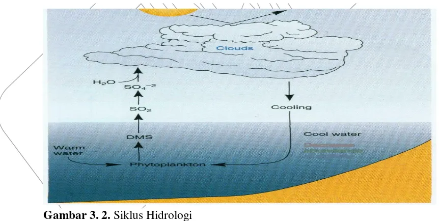 Gambar 3. 2. Siklus Hidrologi Sumber: William P. Cunningham dan Barbara Woodworth Saigo, Environmental  