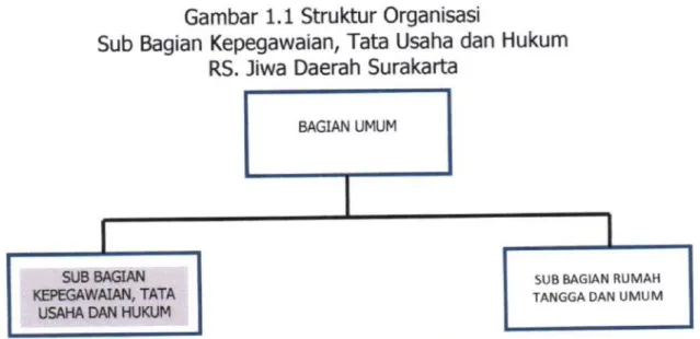 Gambar 1.1  Struktur  Organisasi