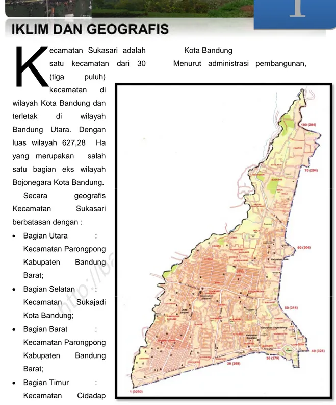 Gambar 1.1 Peta Kecamatan Sukasari.