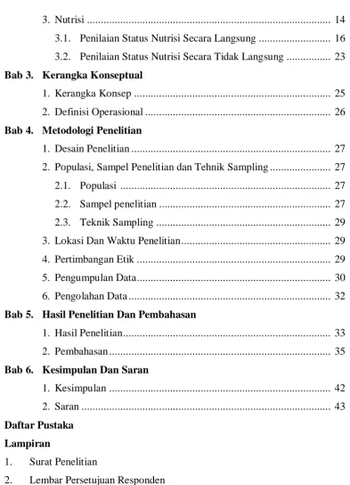 Tabel waktu pelaksanaan 