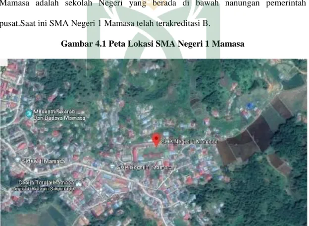 Gambar 4.1 Peta Lokasi SMA Negeri 1 Mamasa 