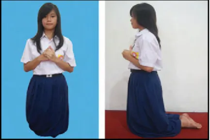 Gambar  1.12  Sikap berlutut (Gui Ping Shen)
