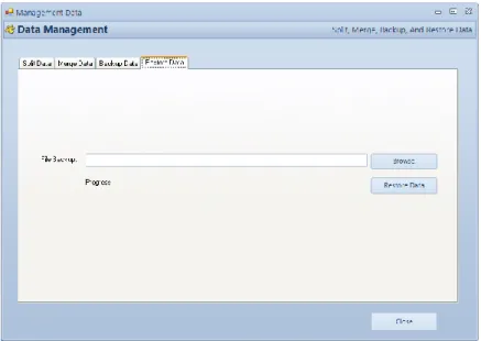 Gambar 27. Form restore data 