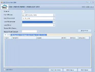 Gambar 30. Menu Data Entry SBH   2.  Menu Masters 