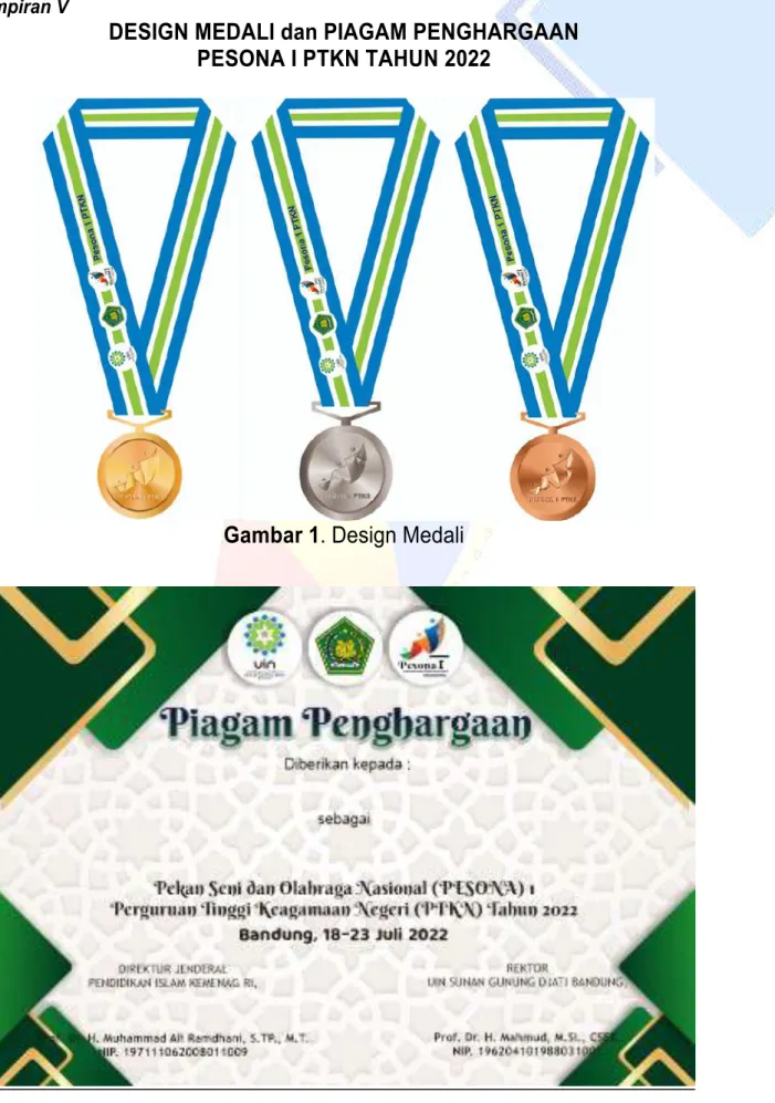 Gambar 1. Design Medali 