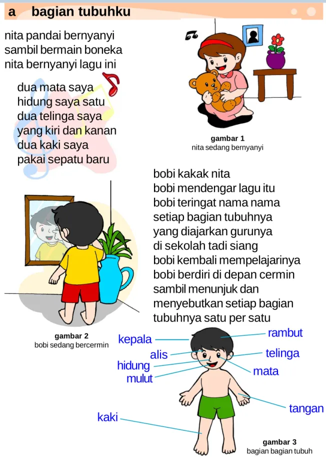 gambar 2 bobi sedang bercermin