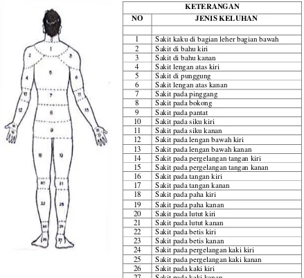 Gambar 3.1. Standard Nordic Questionnaire (SNQ)