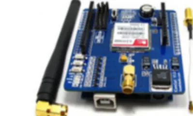Gambar 2: IComsat v1.1 – SIM900 GSM/GPRS shield for Arduino [4]  C.  Mikrokontroler ATmega328 