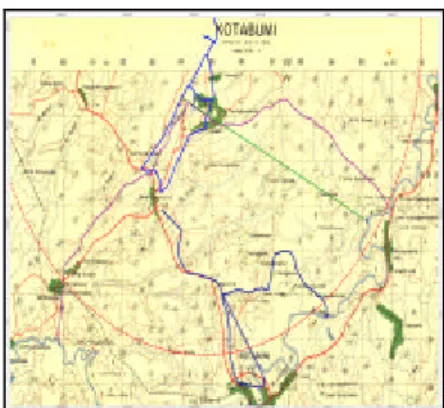 Gambar 1. Lokasi Waduk (Peta JanTop  Kotabumi) 