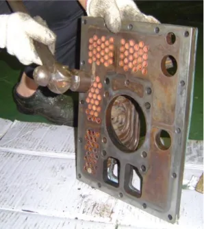 Foto 1. Pipa pipa intercooler berlubang  