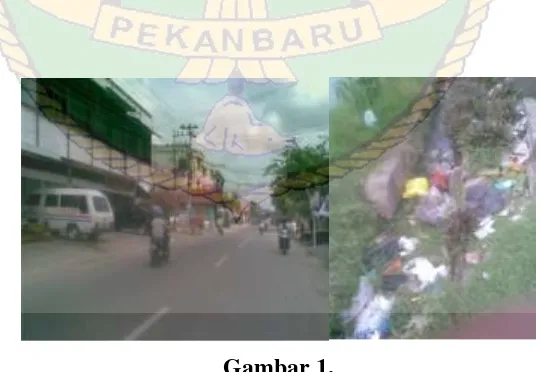 Gambar 1. Foto sarana perekonomian, jalan, dan drainase disekitar 