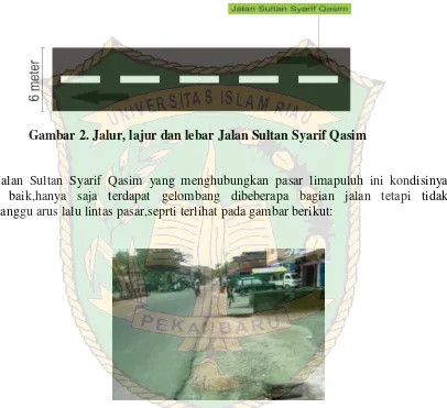 Gambar 3. Kondisi Jalan Sultan Syarif Qasim 