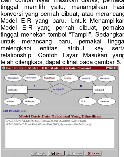 Gambar 6. Contoh Layar Keluaran 