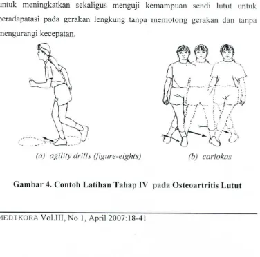 Gambar 4. Contoh Latihan Tahap IV pada Osteoartritis Lutut 