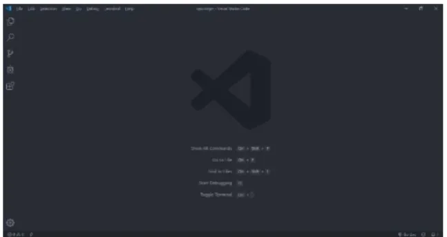Gambar  2.2 Tampilan  Awal  Visual Studio Code 