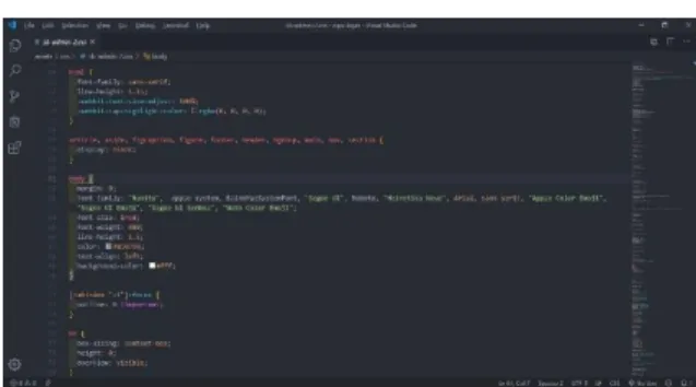 Gambar  2.5 Contoh  Kode CSS 