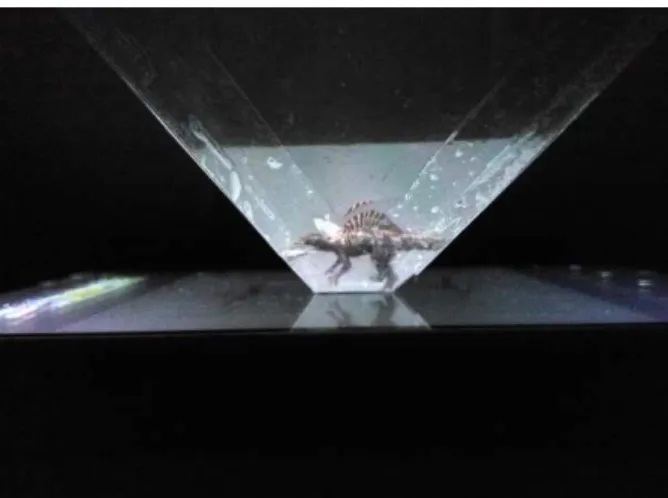 Gambar 7 Model 3D Holographic Reflection Spinosaurus 