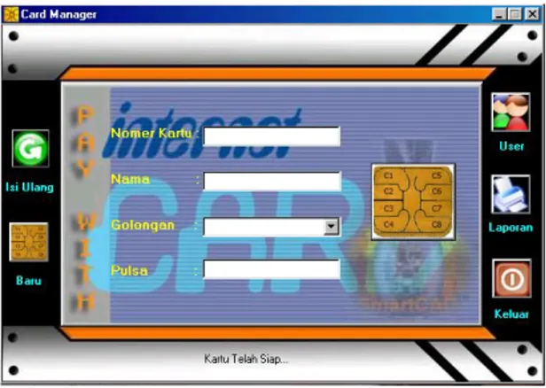 Gambar 9 Penulisan data identitas baru ke memori utama smart card 