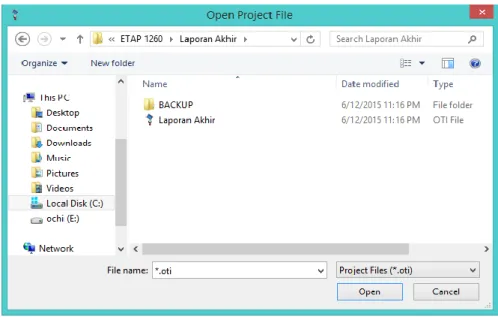 Gambar 2.14 Membuka File Project 