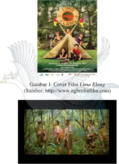 Gambar 1. Cover Film Lima Elang  (Sumber: http://www.ngbrolinfilm.com) 