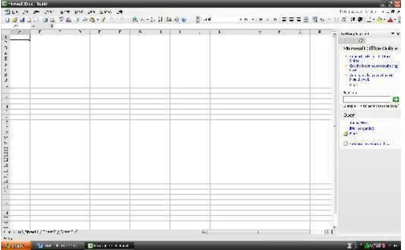 Gambar 5.1 Mengaktifkan Microsoft Excel