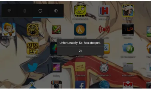 Gambar 4.2 Runtime Error 