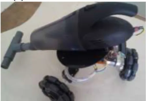 Gambar 1. Robot omni wheel penyedot debu 