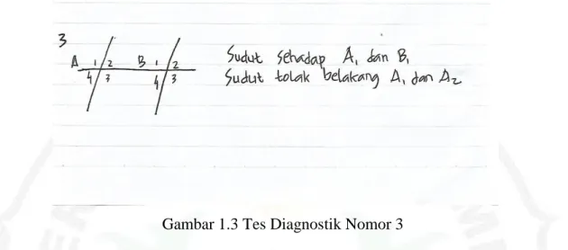 Gambar 1.3 Tes Diagnostik Nomor 3 