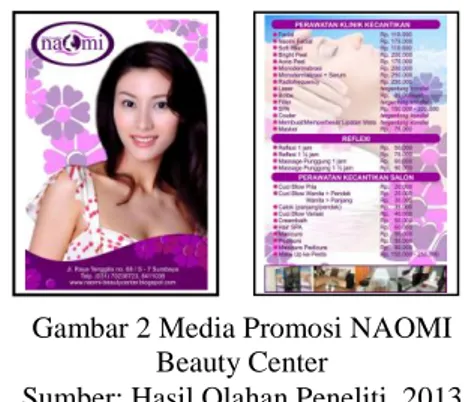 Gambar 1  Media Promosi Esther House of  Beauty Center 