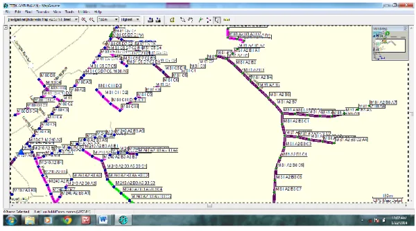 Gambar 2.12 Tampilan mapsource pada komputer 