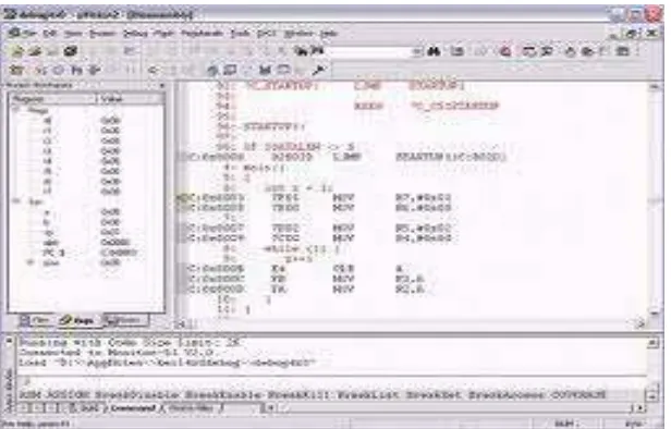 Gambar 2.3.  8051 Editor, assembler, simulator 