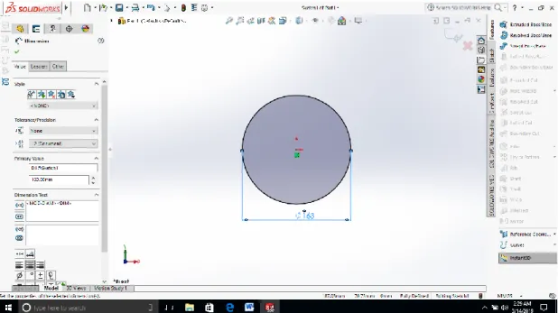 Gambar 4.6 Diameter seluruh piringan  2.  Tebal piringan 1,6 cm 