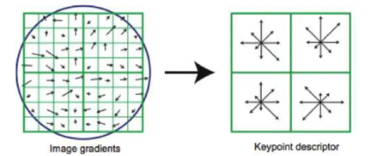 Gambar 2: Komputasi Keypoint Descriptor 