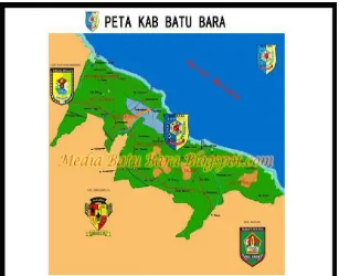 Gambar 3.1 Peta Kabupaten Batu Bara 