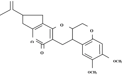 Gambar 3 Struktur rotenone 