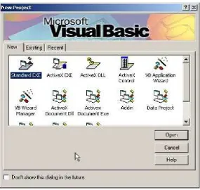 Gambar  2.1 Kotak Dialog New Project 