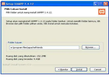Gambar 4.5 Loading Instalasi XAMPP 
