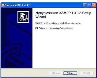 Gambar 4.6 Instalasi Selesai 