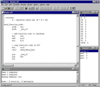 Gambar 2.6. 8051 Editor, Assembler, Simulator (IDE) 