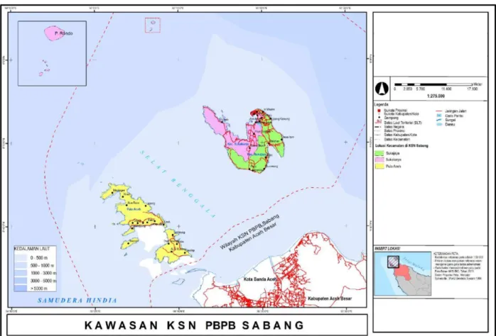 Gambar 1.1 Peta Administrasi KSN Kawasan Bebas Sabang  