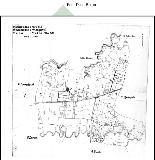 Gambar 4.1  Peta Desa Beton 